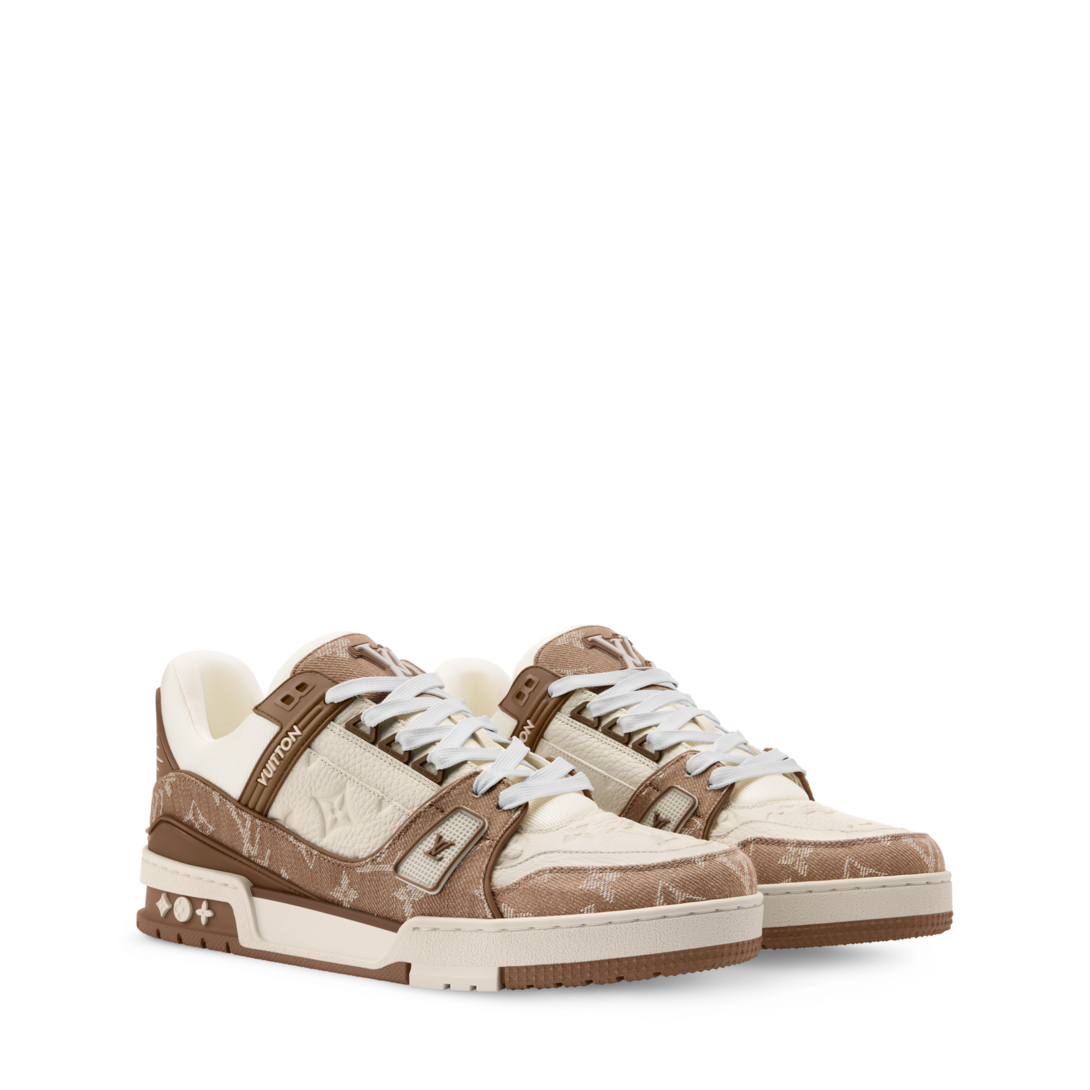 Louis Vuitton スニーカー ホワイト/ブラウン LV Trainer Sneaker - Shoes 1AJCKV | LOUIS VUITTON